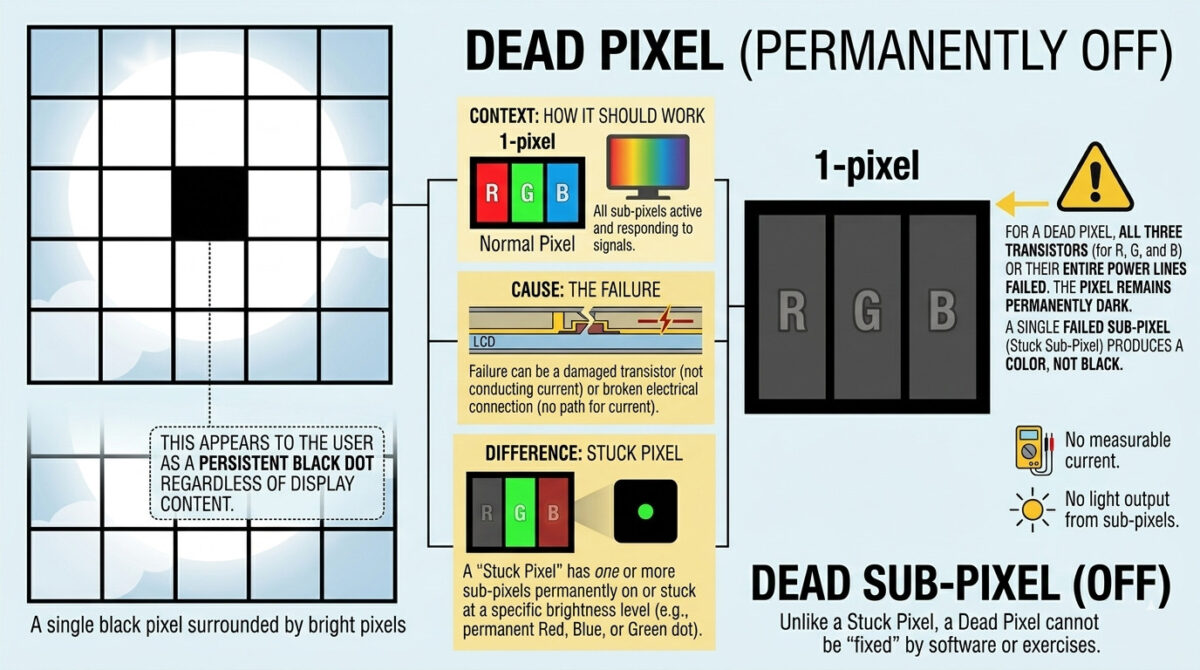 Fix Stuck Pixel On Screen - White Dot Screen